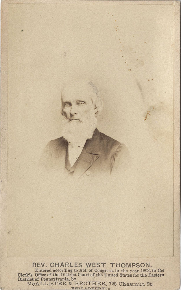Portrait of Rev. Charles West Thompson