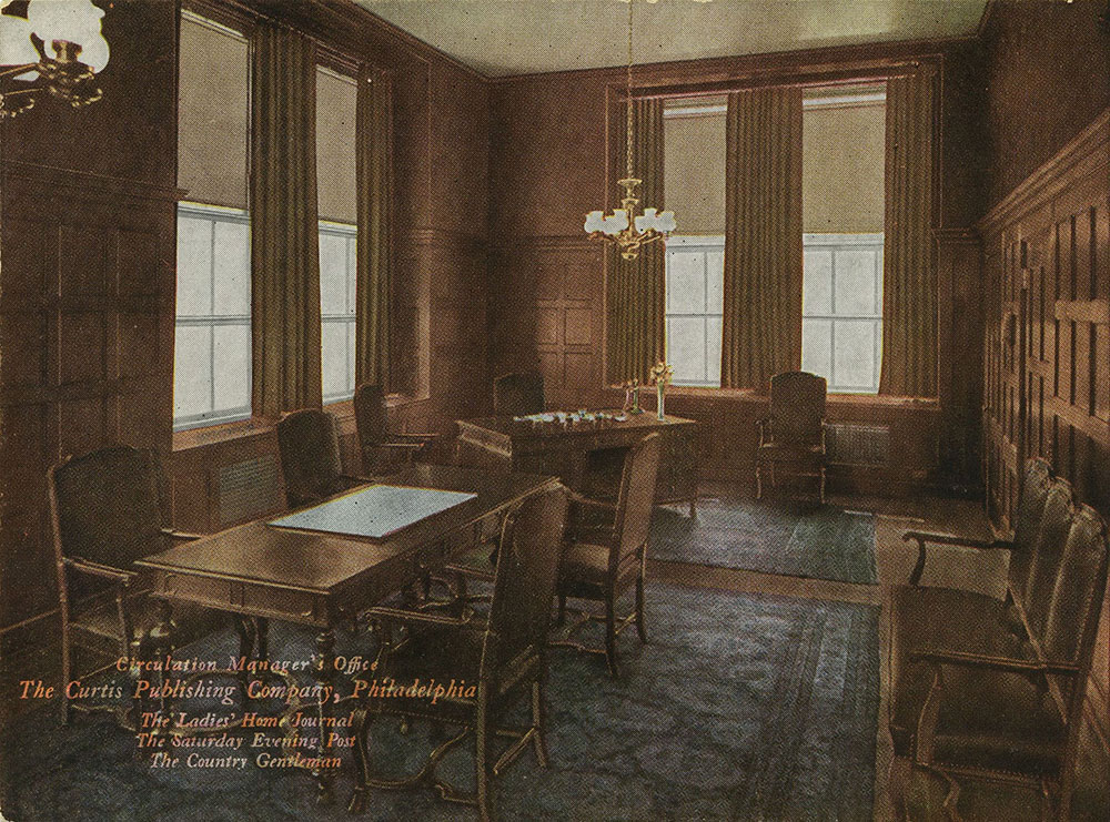 The Curtis Publishing Company - Circulation Manager's Office - Postcard