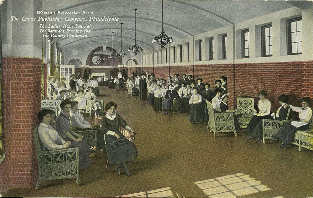 The Curtis Publishing Company - Women's Recreation Room - Postcard
