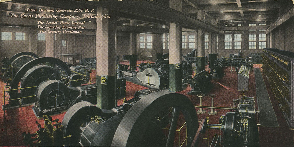 The Curtis Publishing Company - Power Division, Generates 3500 H.P. - Postcard