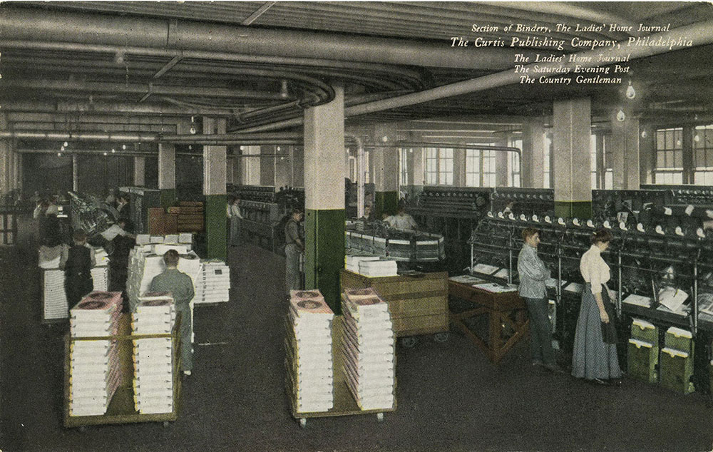 The Curtis Publishing Company - Section of Bindery - Postcard