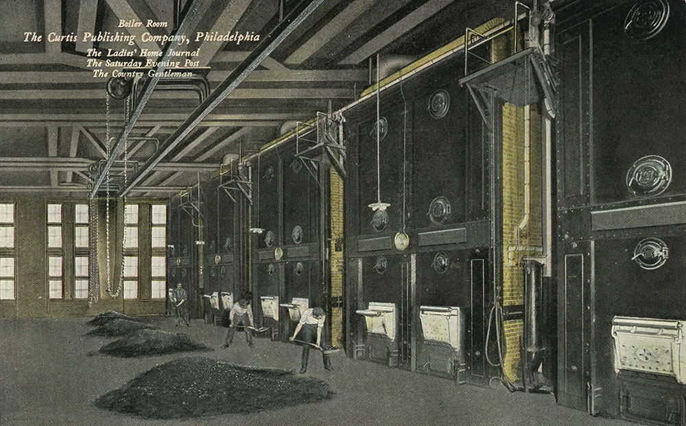 The Curtis Publishing Company - Boiler Room - Postcard