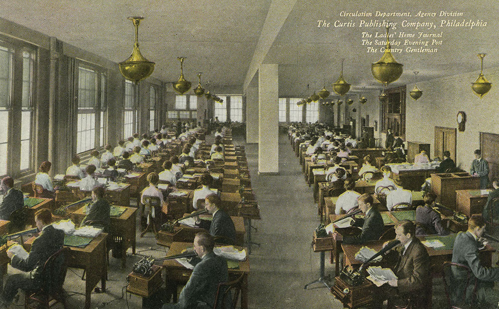 The Curtis Publishing Company - Circulation Department, Agency Division - Postcard