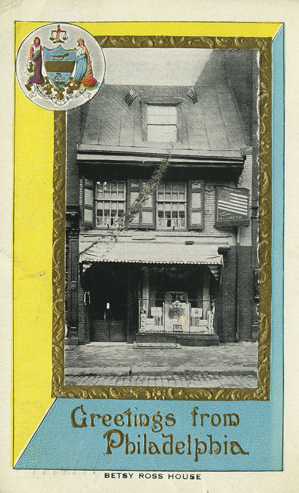 Greettings From Philadelphia - Betsy Ross House - Postcard