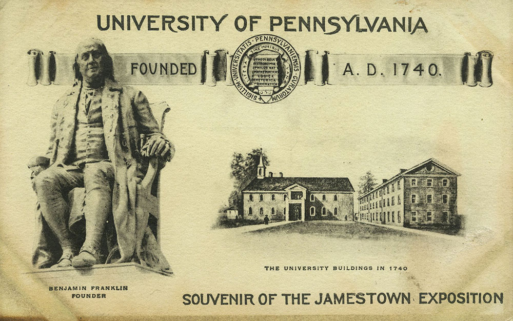 University of Pennsylvania Jamestown Exposition Postcard