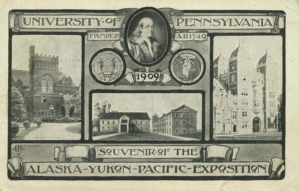 University of Pennsylvania - Alaska-Yukon-Pacific-Exposition Postcard