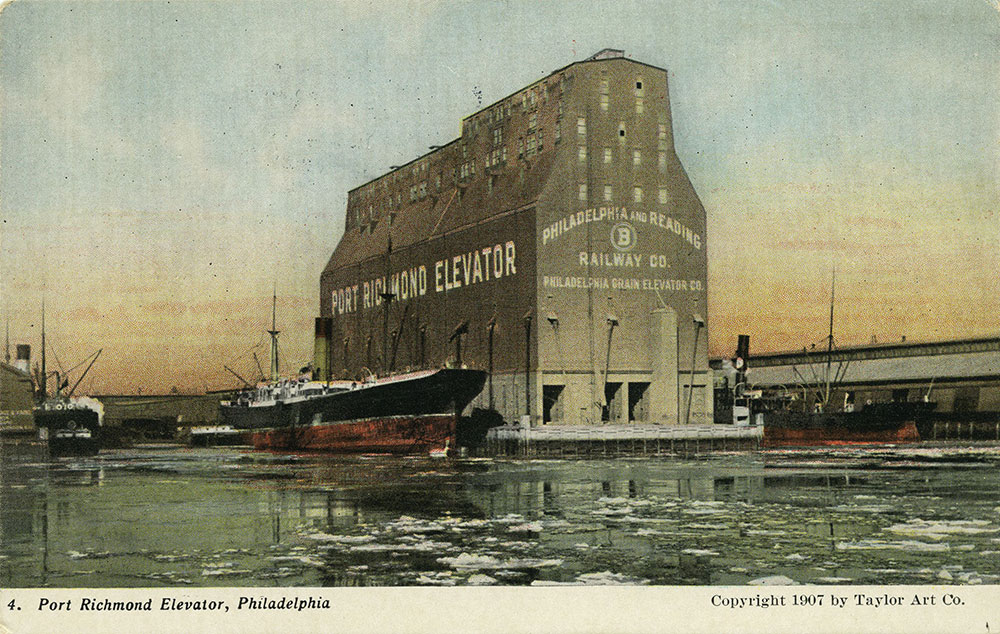 Port Richmond Grain Elevator Postcard