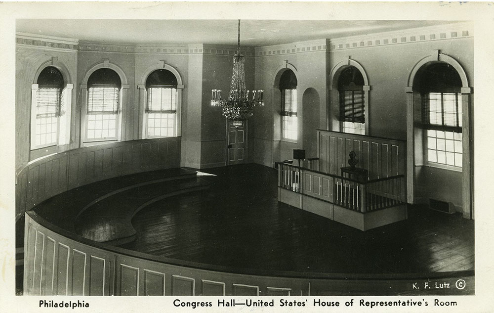 Congress Hall Interior Postcard