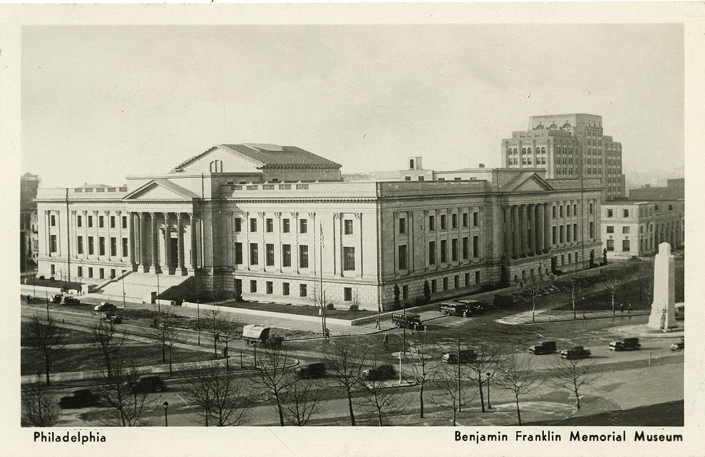 Benjamin Franklin Memorial Museum - Postcard