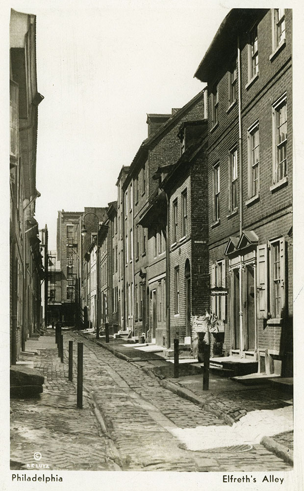 Elfreth's Alley - Postcard