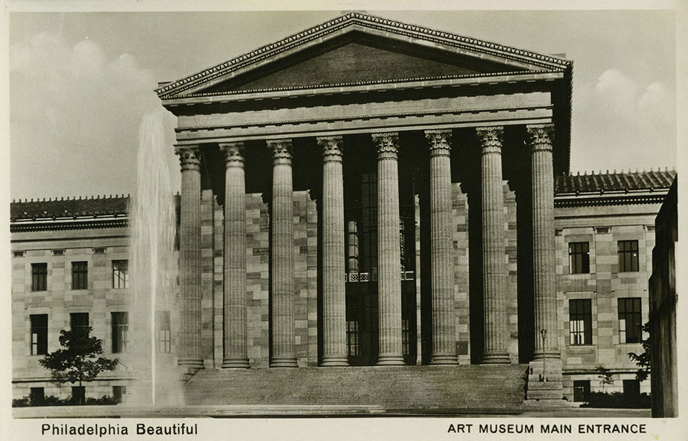 Main Entrance of Art Museum - Postcard