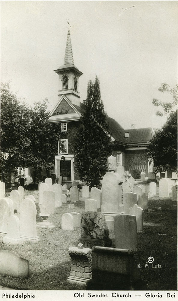 Old Swedes Church - Postcard