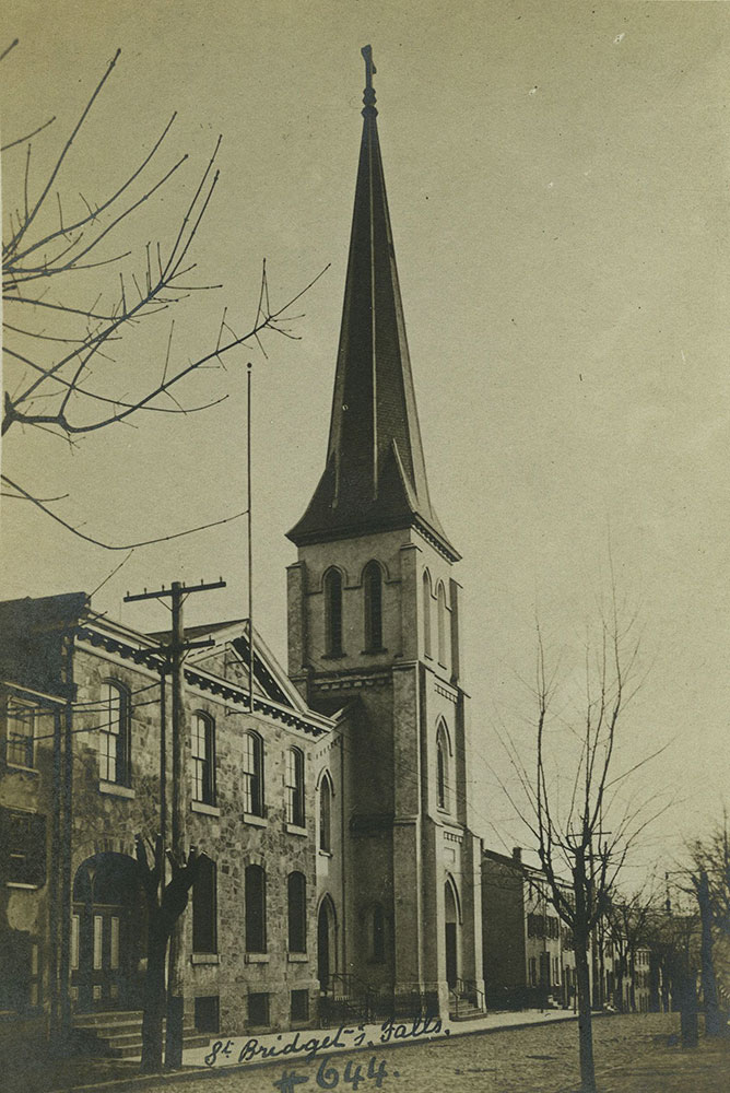St. Bridget's Church - East Falls - Postcard