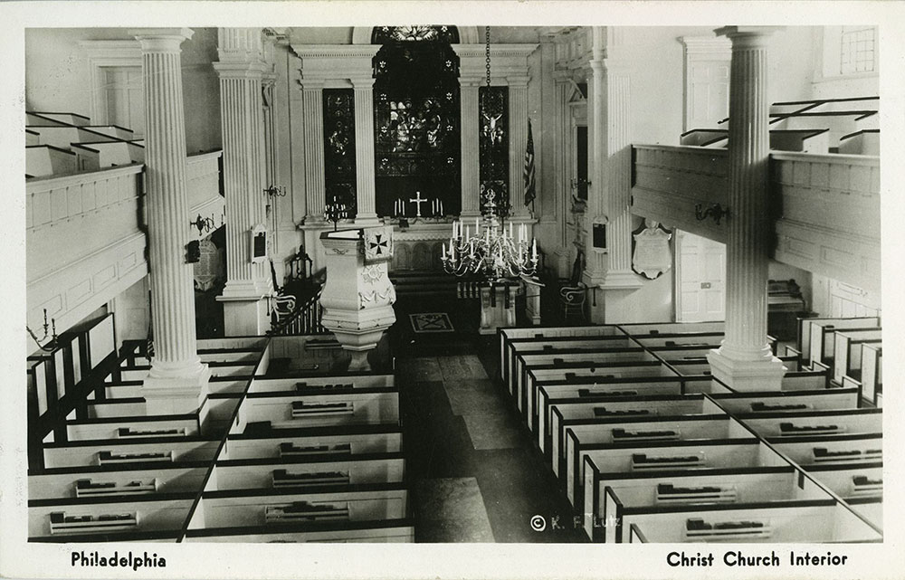 Christ Church Interior - Postcard