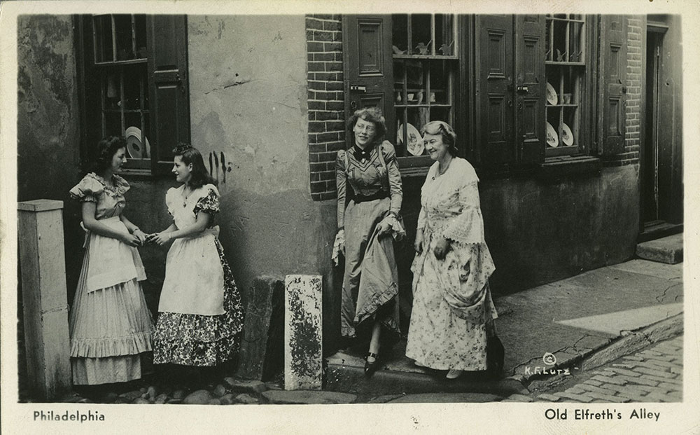 Old Elfreth's Alley - Postcard