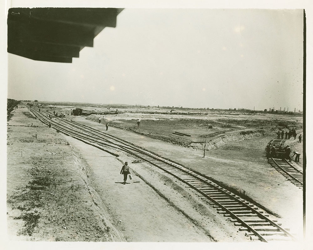 Construction of Philadelphia Airport