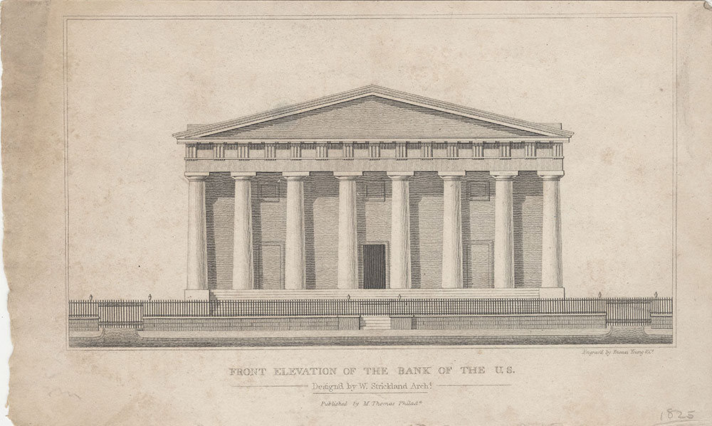 Front Elevation of the Bank of the U.S.