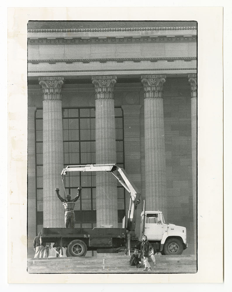 Rocky Statue Back at Museum