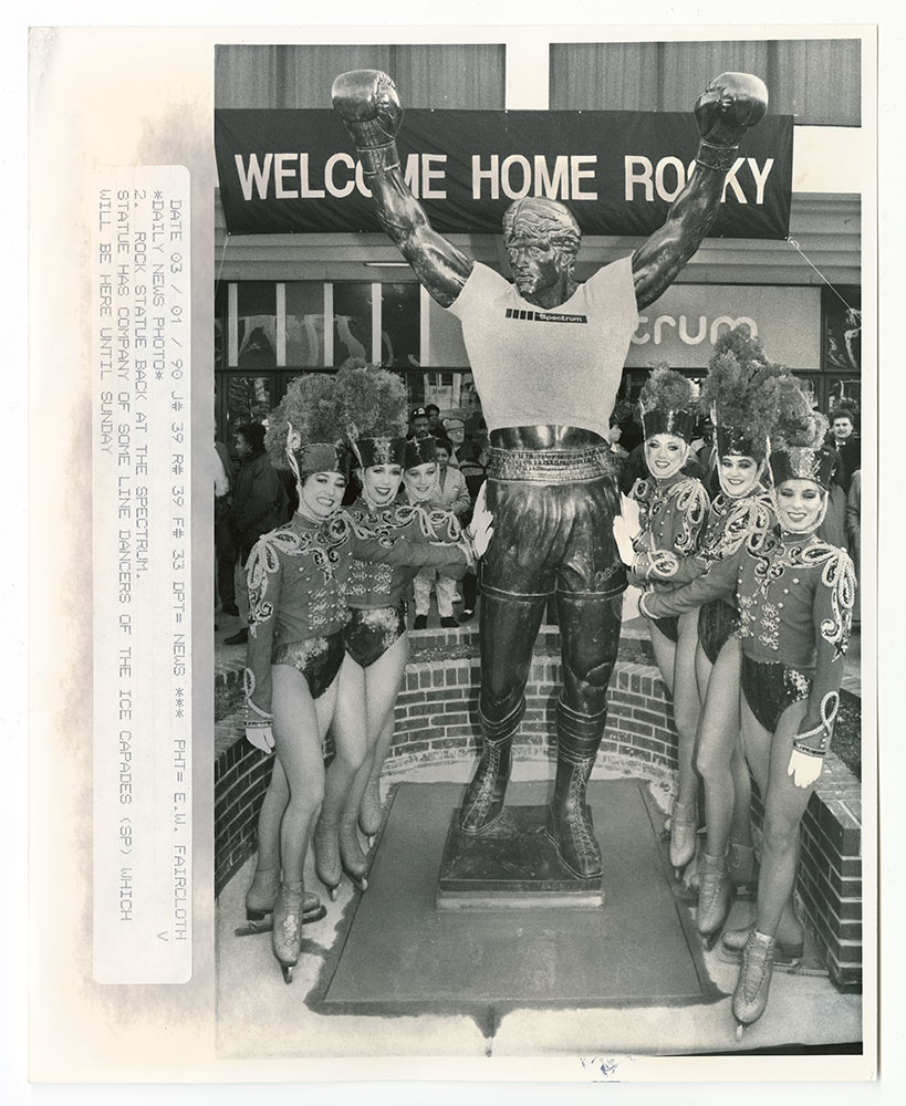 Rocky Statue Back at the Spectrum