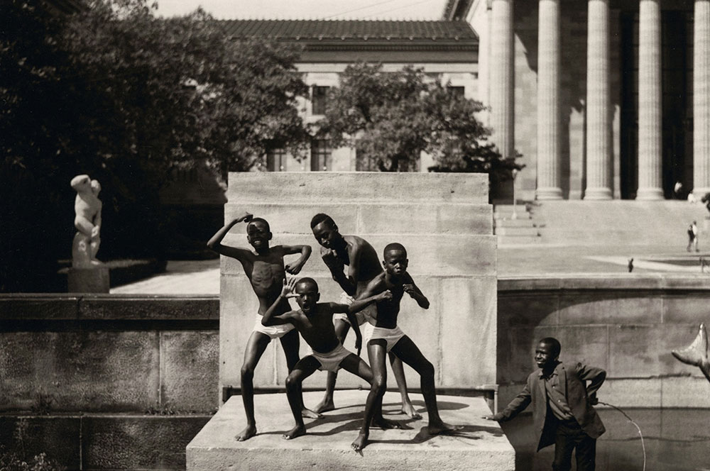 Boys at PMA Fountain