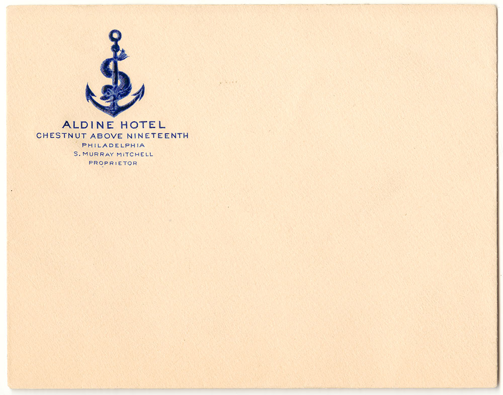 Aldine Hotel Envelope