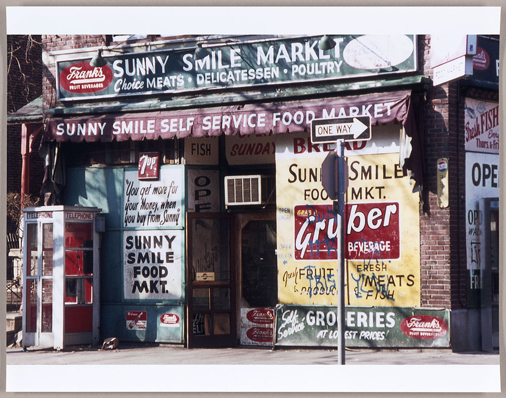 Sunny Smile Market, North Philadelphia, 1970