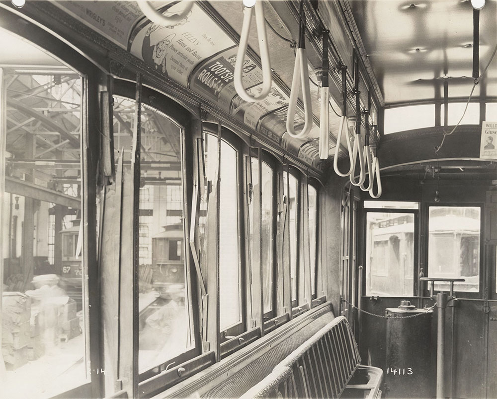 Trolley, interior view