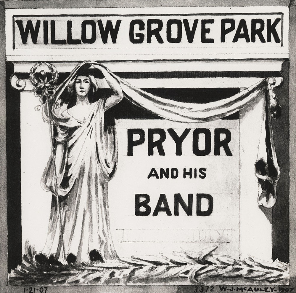 Willow Grove Park - Pryor and his band