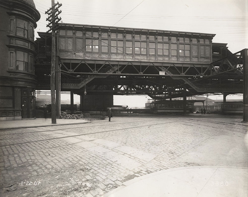 Elevated tracks at 32nd & Market Streets