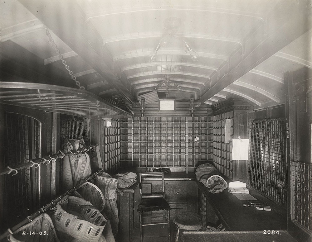 U.S. Mail car interior