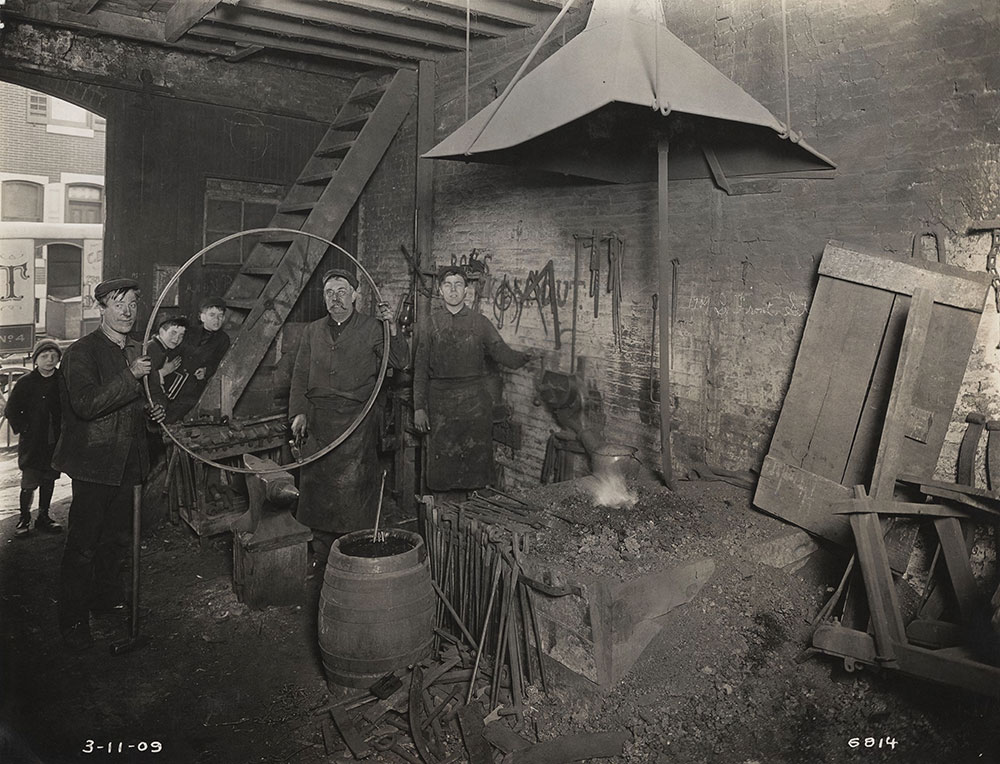 Metalsmiths in workshop