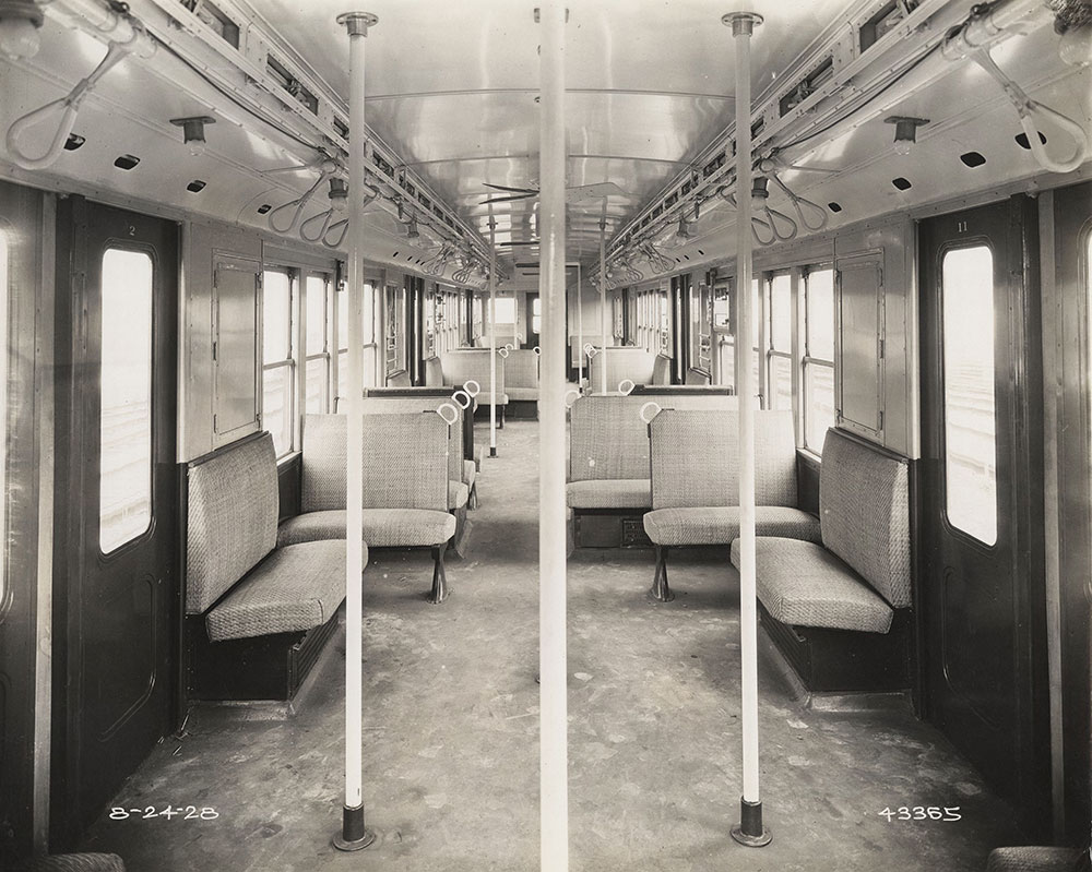Frankford elevated car interior view