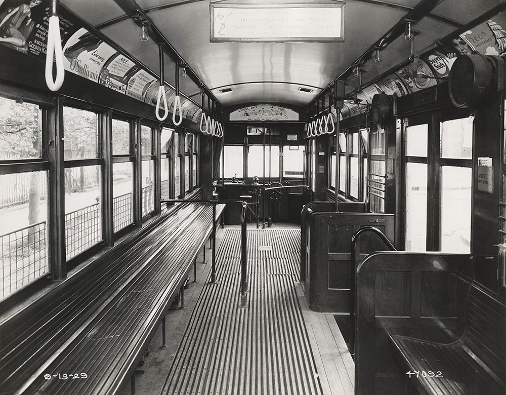Trolley interior view