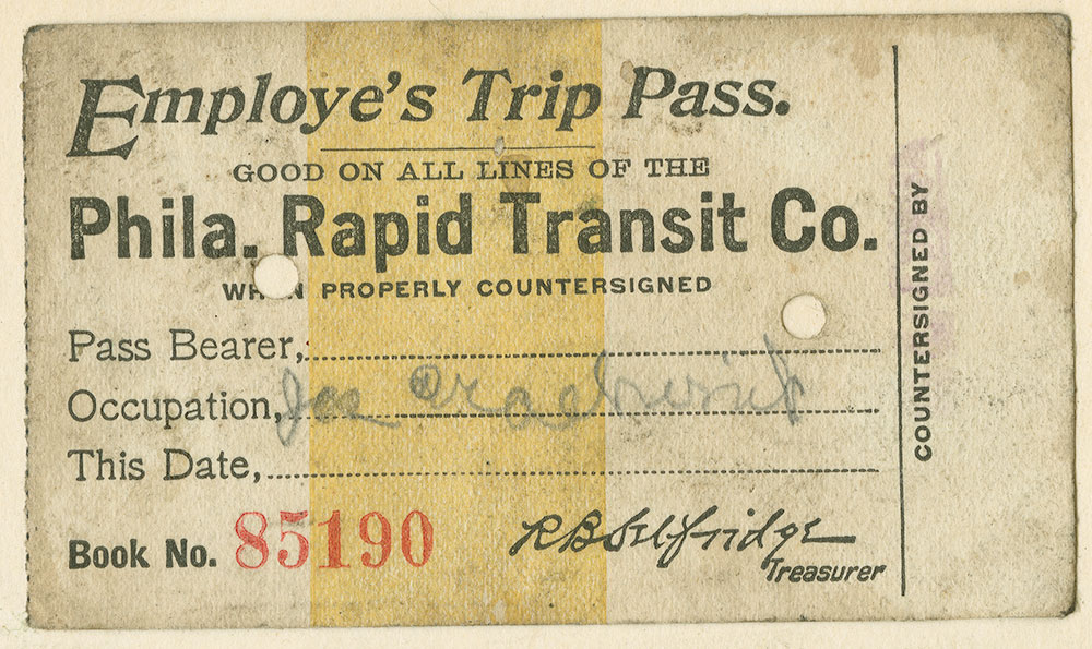 Employee's Trip Pass.