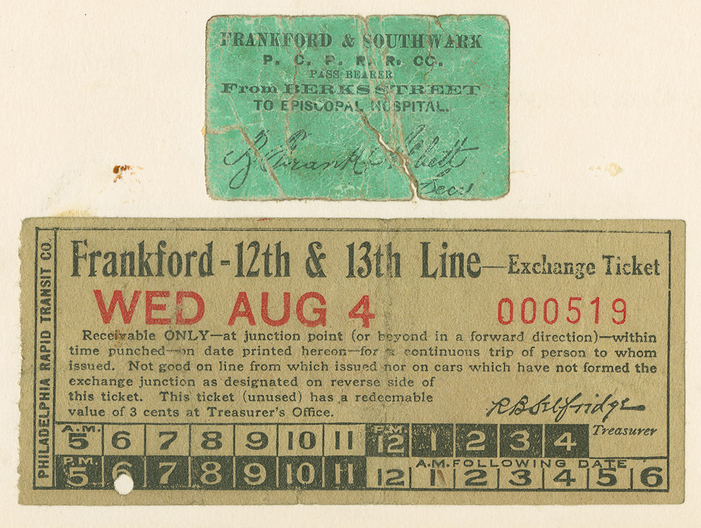 Frankford & Southwark, Frankford-12th & 13th line tickets