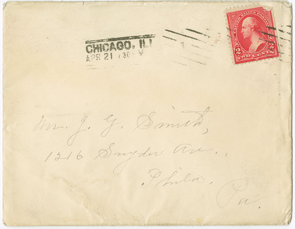 Letter Cancelled by Trolley Car (envelope)