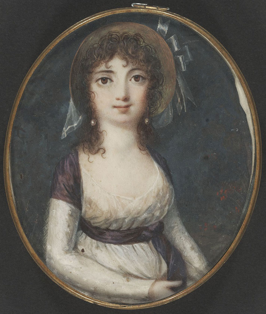 Portrait miniature of Eliza Poe
