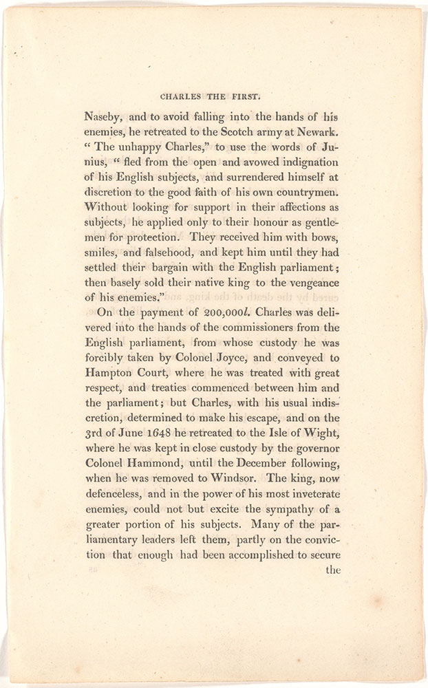 Charles The First, King of England unidentified text page 5
