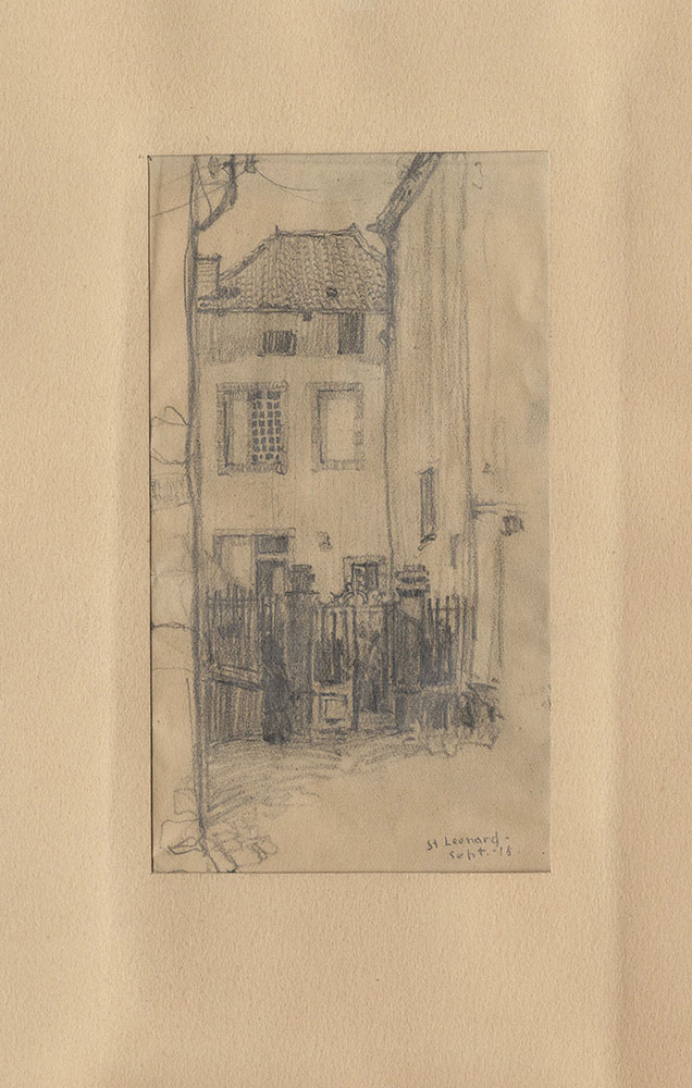 Sketch of a house in Saint-Leonard