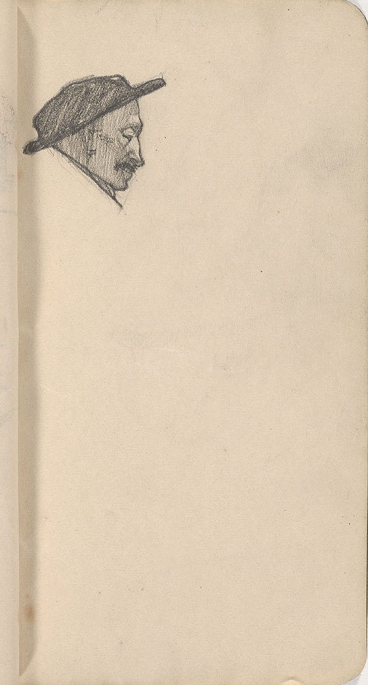Sketchbook from Robert Lawson's WWI deployment in France, page 41