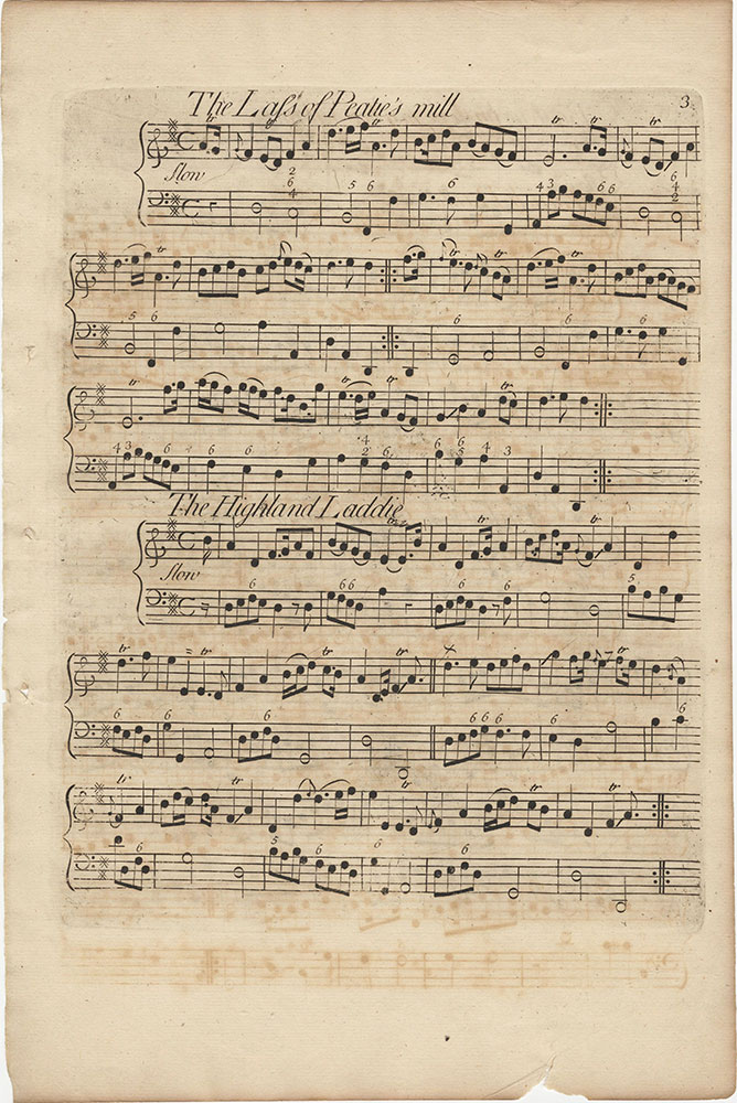 Collection of Old Scots Tunes: score p.3