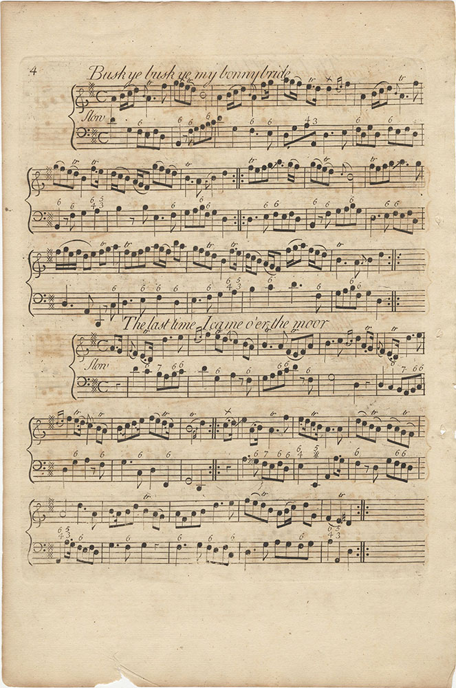 Collection of Old Scots Tunes: score p.4