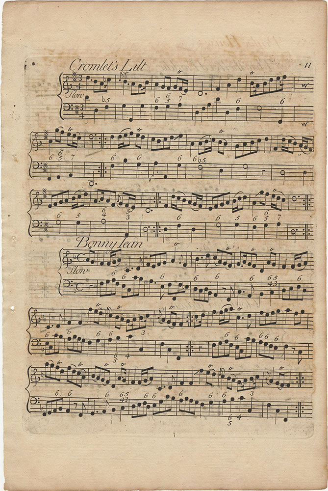 Collection of Old Scots Tunes: score p.11