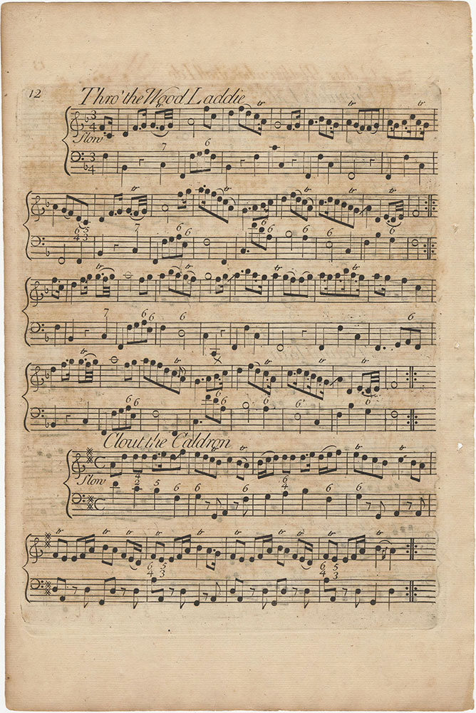 Collection of Old Scots Tunes: score p.12
