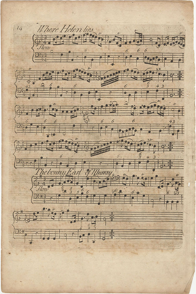 Collection of Old Scots Tunes: score p.14