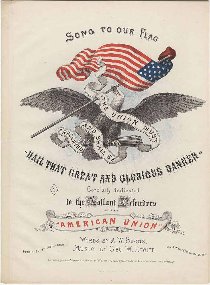 Hail that great and glorious banner : Title Page