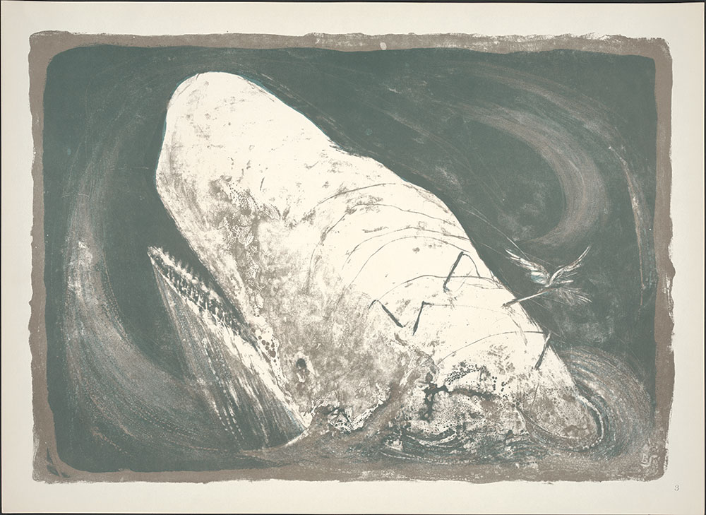 Moby Dick : The Passion of Ahab : Plate 3 : The Whiteness of the Whale