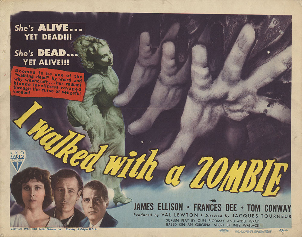 Lobby Card for I Walked with a Zombie