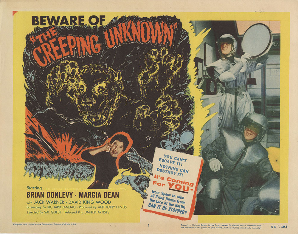 Lobby Card for The Creeping Unknown
