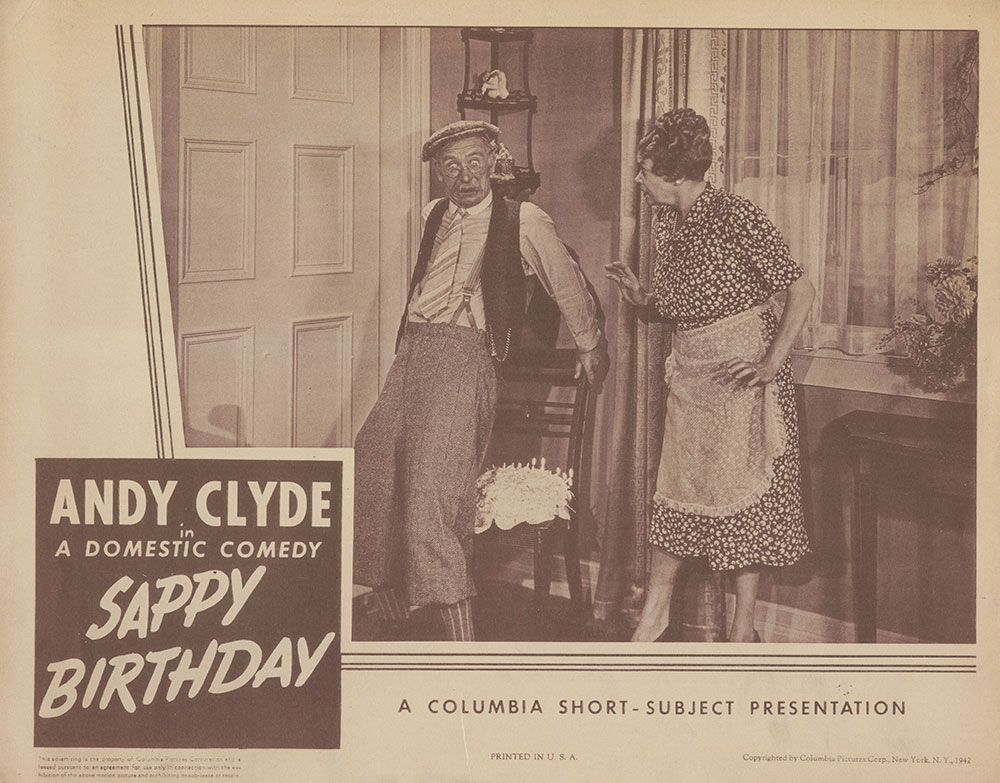 Lobby Card for Sappy Birthday